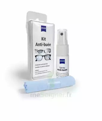 Zeiss Kit Spray Antibuée Fl/15ml + Tissu Microfibres à Pradines