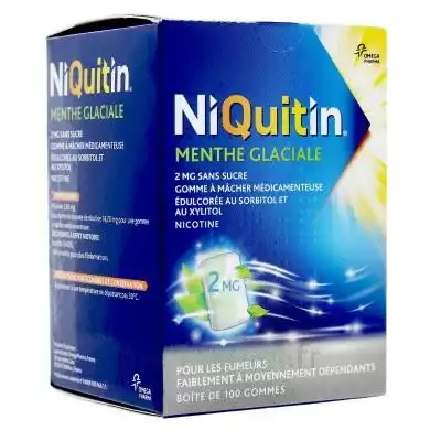 Niquitin 2 Mg Gom à Mâcher Médic Menthe Glaciale Sans Sucre Plq Pvc/pvdc/alu/100 à Pradines