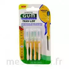 Gum Trav - Ler, 1,3 Mm, Manche Jaune , Blister 4 à Pradines