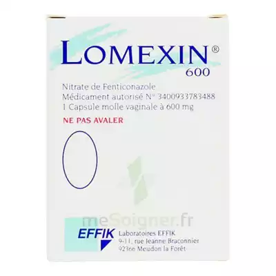 Lomexin 600 Mg Caps Molle Vaginale Plq/1 à Pradines