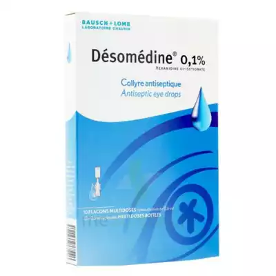 Desomedine 0,1 % Collyre Sol 10fl/0,6ml à Pradines